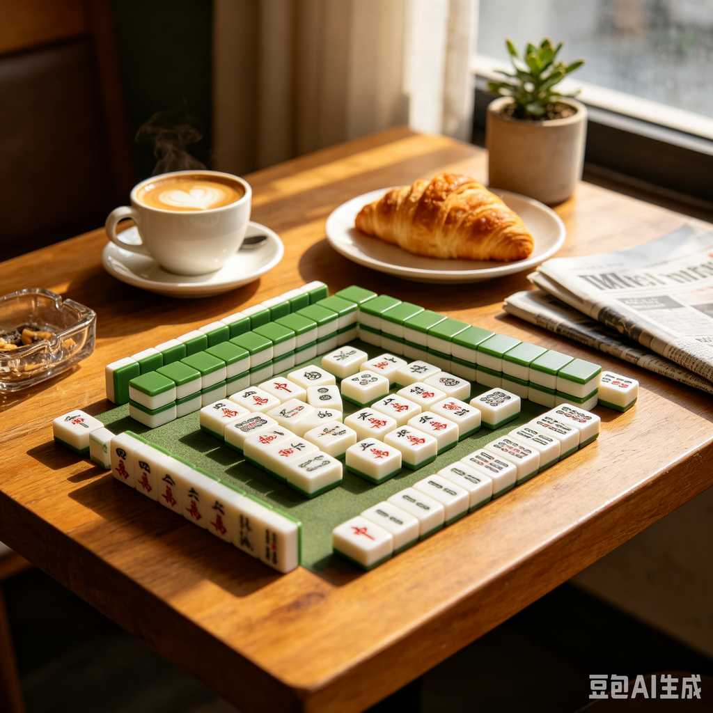 antique style mahjong set